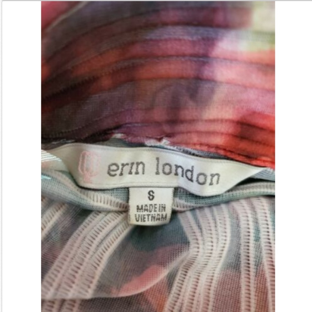Erin London Small Red Floral Blazer Jacket - Picture 6 of 7